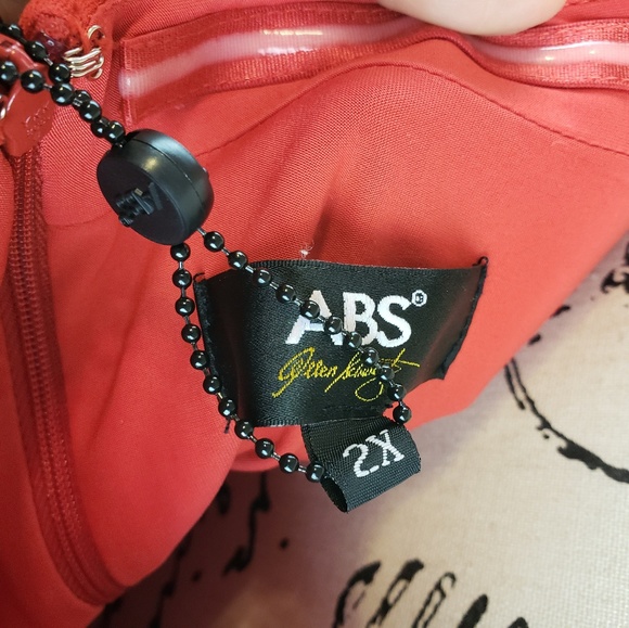 ABS ALLEN SCHWARTZ Off Shoulder Sheath Dress - Picture 4 of 4